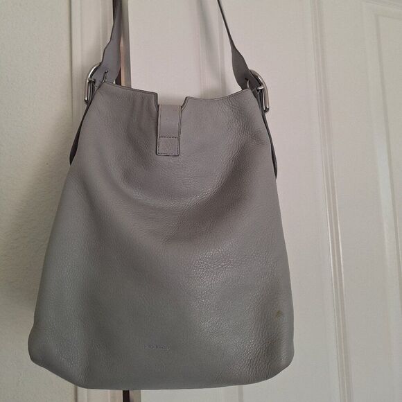 ANNE‎ KLEIN Large Gray Shoulder  Hobo Bag - Picture 1 of 13